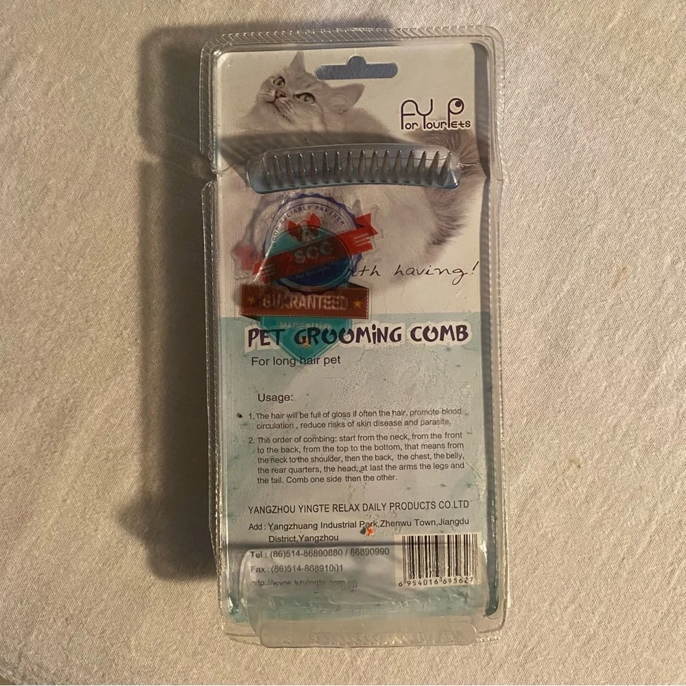 -FYP For Your Pets Pet Grooming Comb for Long Haired Pet